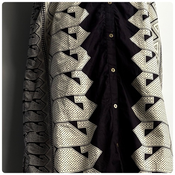 NWT Anthropologie Maeve The Lillian Button-Front Cotton Midi Dress, L - Picture 10 of 13